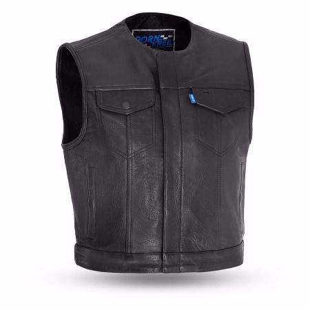 Picture of First Mfg. Men's Leather Vest - Lowside