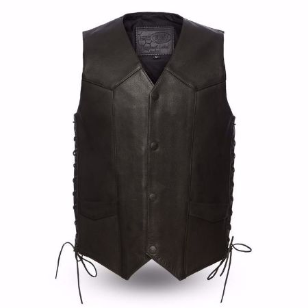 Picture of First Mfg. Men's Leather Vest - Deadwood