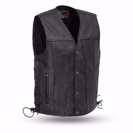 Picture of First Mfg. Men's Leather Vest - Gambler