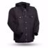 Picture of First Mfg. Men's Black Denim Vest - with base layer sweatshirt - Rook